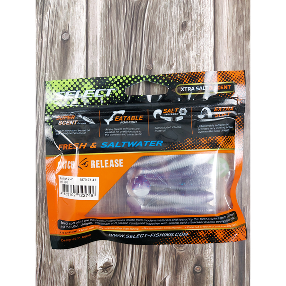 Силикон Select FatFish 2.4" #280 (6 шт/уп), Длина силикона: 2.4" (6.1 см), Расцветка силикона: 280, фото , изображение 4