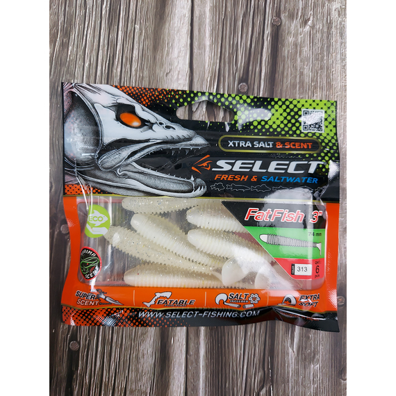 Силікон Select FatFish 3" #313 (6 шт / уп), Довжина силікону: 3" (7.62 см), Колір силікону: 313, фото , изображение 3