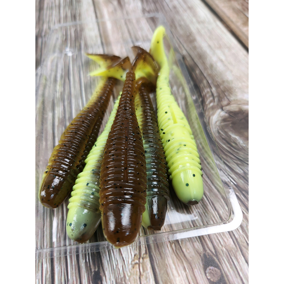 Силикон Select FatFish 3.8" #242 (5 шт/уп), Длина силикона: 3.8" (9.65 см), Расцветка силикона: 242, фото , изображение 5