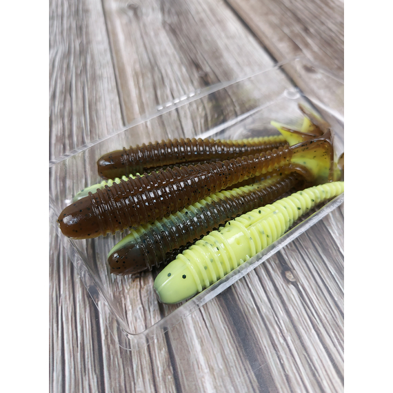 Силикон Select FatFish 3.8" #242 (5 шт/уп), Длина силикона: 3.8" (9.65 см), Расцветка силикона: 242, фото , изображение 6