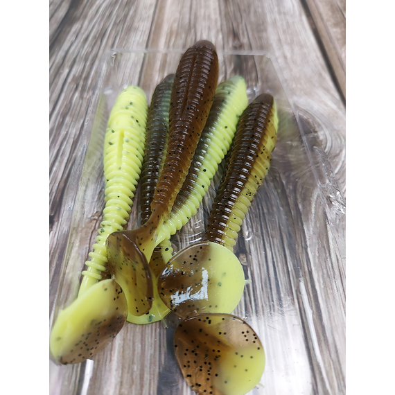 Силикон Select FatFish 3.8" #242 (5 шт/уп), Длина силикона: 3.8" (9.65 см), Расцветка силикона: 242, фото , изображение 7