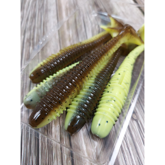 Силикон Select FatFish 3.8" #242 (5 шт/уп), Длина силикона: 3.8" (9.65 см), Расцветка силикона: 242, фото , изображение 9