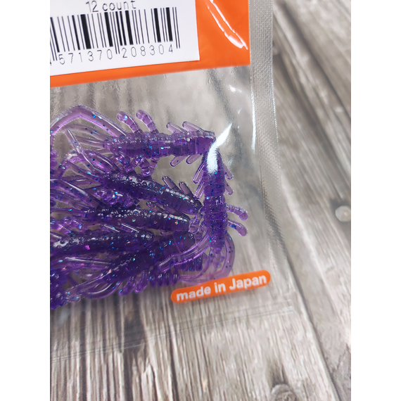 Силікон Reins Ring Shrimp 2" 567 Lilac Silver & Blue Flake (12шт/уп), Довжина силікону: 2.0" (5,08 см), Колір силікону: 567 Lilac Silver&Blue Flake, фото , изображение 5