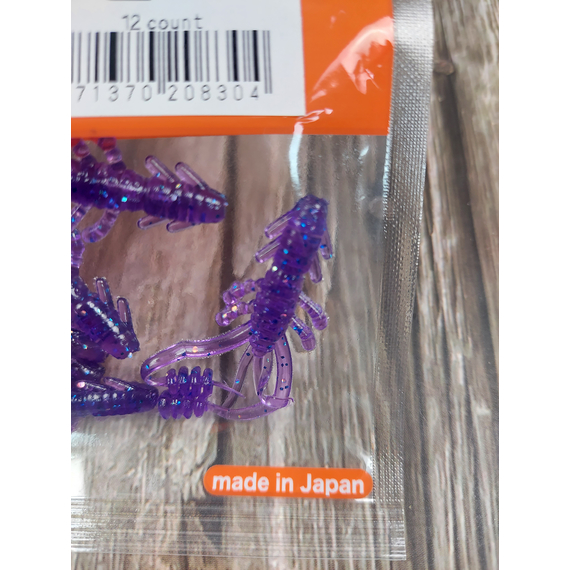 Силікон Reins Ring Shrimp 2" 567 Lilac Silver & Blue Flake (12шт/уп), Довжина силікону: 2.0" (5,08 см), Колір силікону: 567 Lilac Silver&Blue Flake, фото , изображение 6