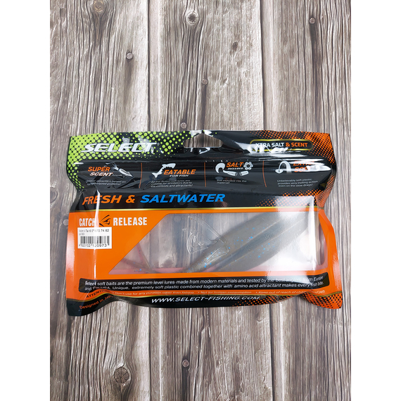 Силікон Select Victim V-Tail 6" #900 (3 шт / уп), Довжина силікону: 6.0" (15.24 см), Колір силікону: 900, фото , изображение 4