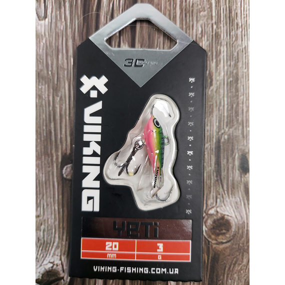 Балансир Viking Fishing Yeti Ice Jig 20mm 3.0g #22 Kingfisher Pink, Размер/Вес: 20мм/3г, Колір балансиру: #22 Kingfisher Pink, фото , изображение 2