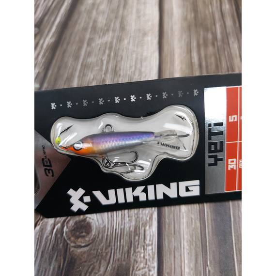 Балансир Viking Fishing Yeti Ice Jig 30mm 5.0g #20 Violet Anchovy, Розмір/Вага: 30мм/5г, Колір балансиру: #20 Violet Anchovy, фото , изображение 5