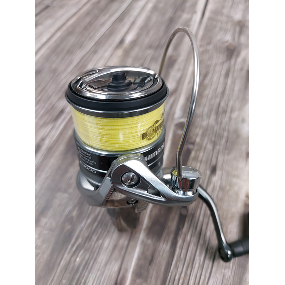 Котушка Shimano Nasci FC C3000 + плетений шнур PowerPro 0.19мм (комплект), фото , изображение 11