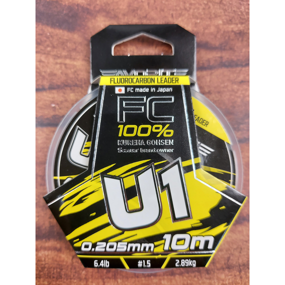 Флюорокарбон Favorite U1 FC 10m #1.5/0.205mm 6.4lb/2.89kg (Made in Japan), Діаметр: 0.20mm, Розмотування: 10m, фото , изображение 4