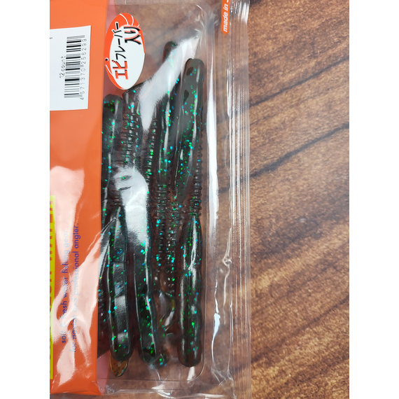 Силікон Reins Rockvibe Shad 4" 565 Motor Oil Green Flake (12шт/уп), Довжина силікону: 4.0" (10,16 см), Колір силікону: 565 Motor Oil Green Flake, фото , изображение 5