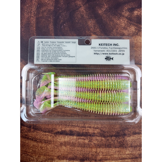 Силикон Keitech Swing Impact 4.5" (6 шт/упак) ц:ea#16 cotton candy blue f, Длина силикона: 4.5" (11.4 см), Расцветка силикона: ea#16 cotton candy blue f, фото , изображение 4