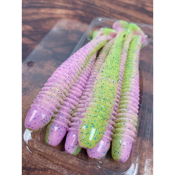 Силикон Keitech Swing Impact 4.5" (6 шт/упак) ц:ea#16 cotton candy blue f, Длина силикона: 4.5" (11.4 см), Расцветка силикона: ea#16 cotton candy blue f, фото , изображение 6