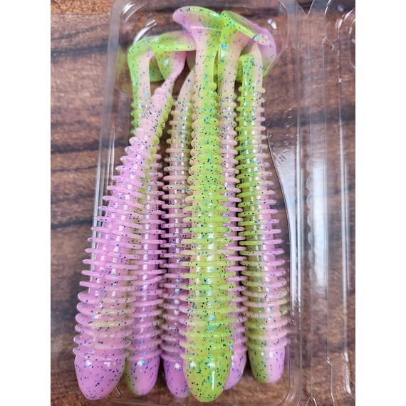 Силикон Keitech Swing Impact 4.5" (6 шт/упак) ц:ea#16 cotton candy blue f, Длина силикона: 4.5" (11.4 см), Расцветка силикона: ea#16 cotton candy blue f, фото , изображение 9