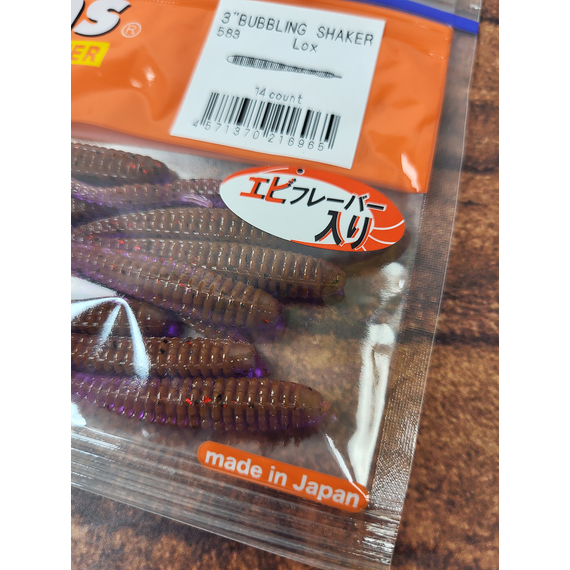 Силікон Reins Bubbling Shaker 3" 583 LOX (14шт/уп), Довжина силікону: 3.0" (7,62 см), Колір силікону: 583 LOX, фото , изображение 3