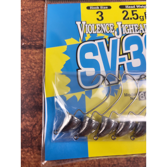 Джиг-голівка Decoy Violence Jighead SV-38 #3 2.5 g (5 шт/уп), фото , изображение 6