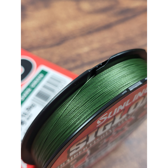 Шнур Sunline Siglon PE х8 150m (темн-зел.) #2.5/0.270mm 40lb/18.5kg, Діаметр: #2.5/0.270mm, Колір: темно-зелений, фото , изображение 12