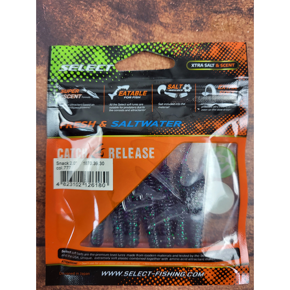 Силікон Select Snack 2.0" col.777 (7 шт/пак), Довжина силікону: 2" (5.2 см), Колір силікону: 777, фото , изображение 4