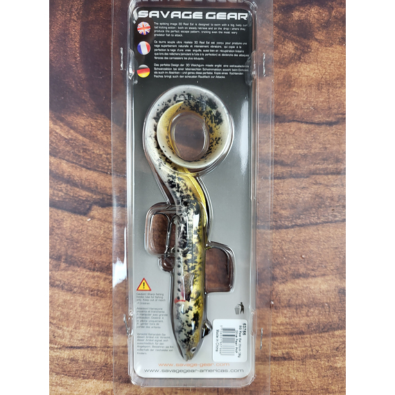 Силікон Savage Gear 4D Real Eel 200mm 38.0g Olive/Pearl PHP (поштучно), Довжина силікону: 200mm, Колір силікону: Olive/Pearl PHP, фото , изображение 3
