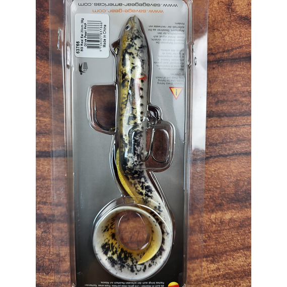 Силікон Savage Gear 4D Real Eel 200mm 38.0g Olive/Pearl PHP (поштучно), Довжина силікону: 200mm, Колір силікону: Olive/Pearl PHP, фото , изображение 6