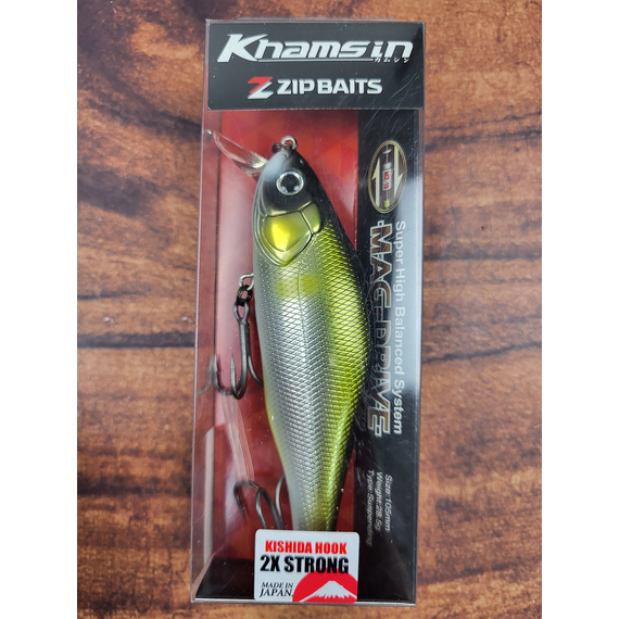 Воблер ZipBaits Khamsin 105-SP-SR, 105mm 28.5g #050 (1.2-1.8m), Розмір/Вага: 105mm/28.5g, Колір воблера: #050, фото , изображение 7