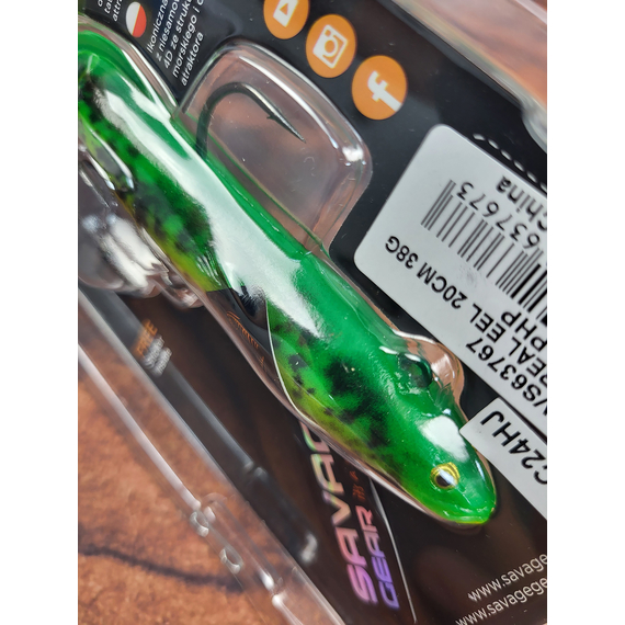 Силікон Savage Gear 4D Real Eel 200mm 38.0g Firetiger (поштучно), Довжина силікону: 200mm, Колір силікону: Firetiger, фото , изображение 8