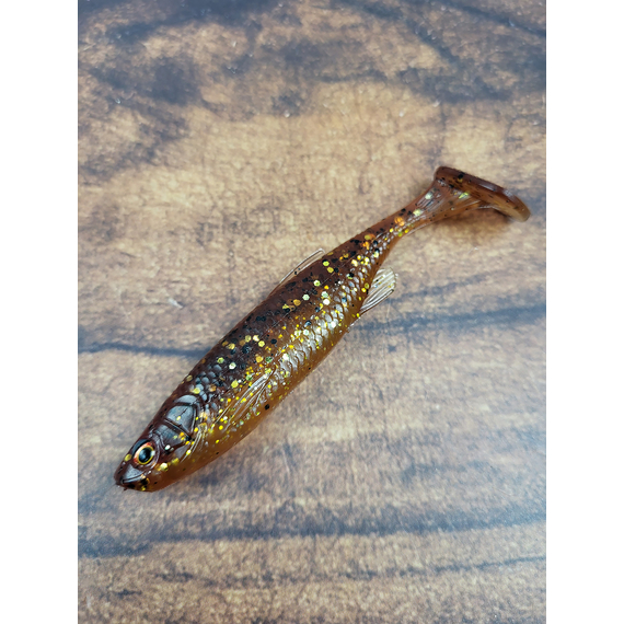 Силікон Savage Gear Fat Minnow T-Tail 90mm 7.0g Motoroil UV (поштучно), Довжина силікону: 90mm, Колір силікону: Motoroil UV, фото , изображение 2