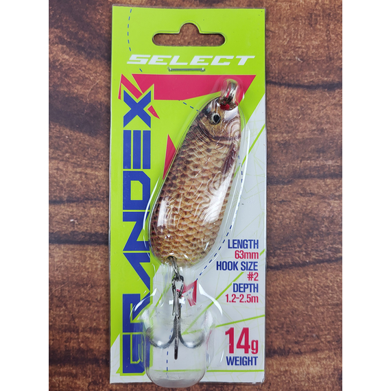 Блешня Select Grandex 14.0g 63mm S50, Вага блешні: 14г, Колір блешні: S50, фото , изображение 5