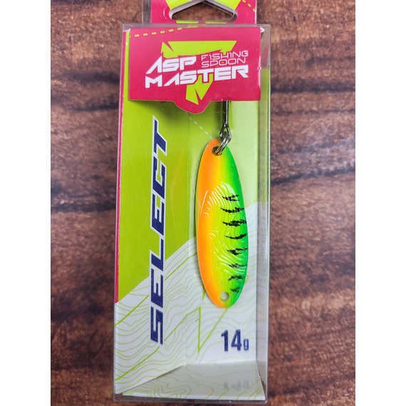 Блешня-кастмастер Select AspMaster 14.0g 51mm, колір: MTGG, Розмір/Вага: 14g/51mm, Колір блешні: MTGG, фото , изображение 3