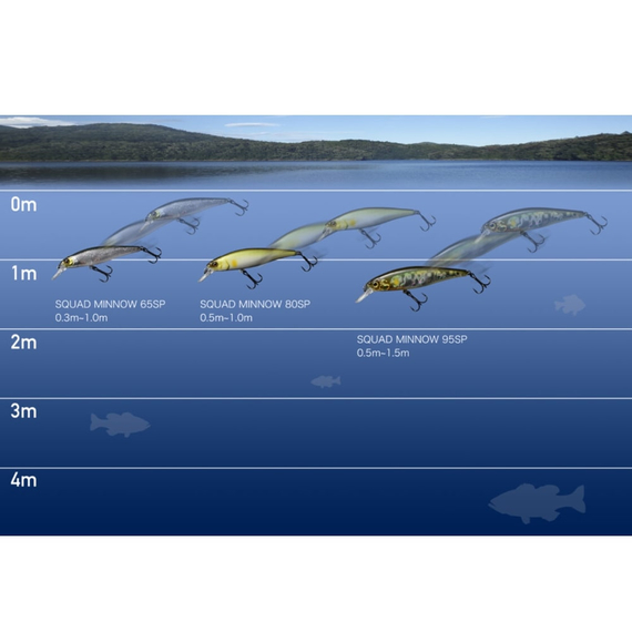Воблер Jackall Squad Minnow 95SP 95mm 14.0g Purple Mohican, Розмір/Вага: 95мм/14г, Колір воблера: Purple Mohican, фото , изображение 2