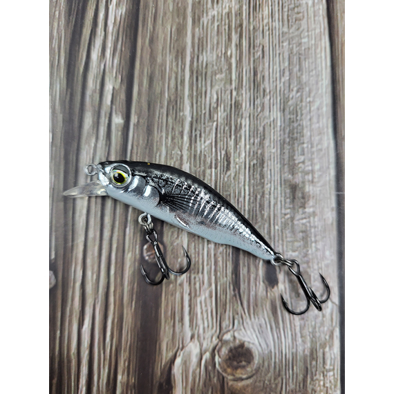 Воблер Savage Gear 3D Sticklebait Twitch S 45mm 4.0g Black Silver, Розмір/Вага: 45мм/4г, Колір воблера: Black Silver, фото , изображение 4