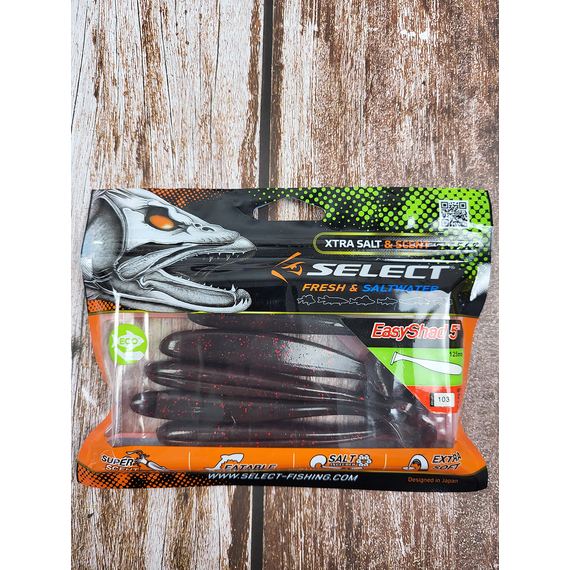 Силикон Select Easy Shad 5" col.103 (5 шт/упак), Длина силикона: 5" (12.7 см), Расцветка силикона: 103, фото , изображение 12