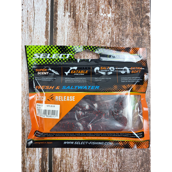 Силикон Select Boozer 3.3" col.103 (4 шт/упак), Длина силикона: 3.3" (8.38 см), Расцветка силикона: 103, фото , изображение 4