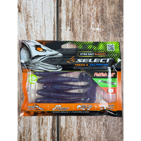 Силикон Select FatFish 3.8" #800 (5 шт/уп), Длина силикона: 3.8" (9.65 см), Расцветка силикона: 800, фото , изображение 3