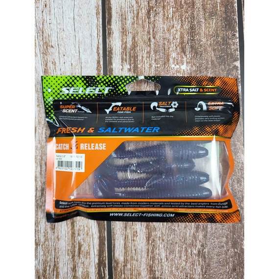 Силикон Select FatFish 3.8" #800 (5 шт/уп), Длина силикона: 3.8" (9.65 см), Расцветка силикона: 800, фото , изображение 4