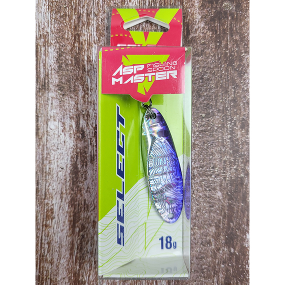 Блешня-кастмастер Select AspMaster 18.0g 55mm, колір: UVSV, Розмір/Вага: 18g/55mm, Колір блешні: UVSV, фото , изображение 3