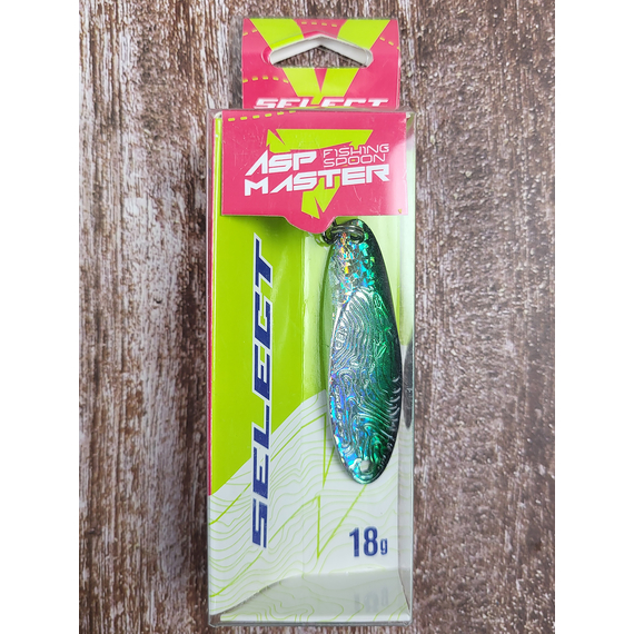 Блешня-кастмастер Select AspMaster 18.0g 55mm, колір: UVSG, Розмір/Вага: 18g/55mm, Колір блешні: UVSG, фото , изображение 3