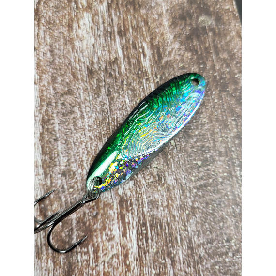 Блешня-кастмастер Select AspMaster 18.0g 55mm, колір: UVSG, Розмір/Вага: 18g/55mm, Колір блешні: UVSG, фото , изображение 6