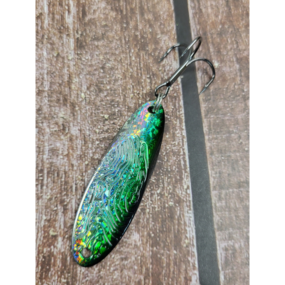 Блешня-кастмастер Select AspMaster 18.0g 55mm, колір: UVSG, Розмір/Вага: 18g/55mm, Колір блешні: UVSG, фото , изображение 8