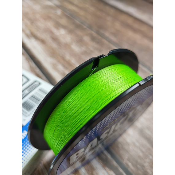 Шнур Sunline Basic PE HG 150m (салат) #1.0/0.171mm 16lb/7,7kg, Діаметр: #1.0/0.171mm, Розмотування: 150m, Колір: салатовий, фото , изображение 10