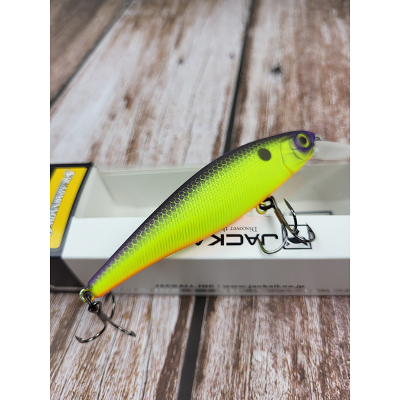 Воблер Jackall Squad Minnow 95SP 95mm 14.0g Purple Mohican, Розмір/Вага: 95мм/14г, Колір воблера: Purple Mohican, фото , изображение 9