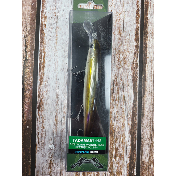 Воблер Nories Tadamaki 112SP 112mm 18.4g #238 (2.0m), Розмір/Вага: 112мм/18.4г, Колір воблера: 238, фото , изображение 2