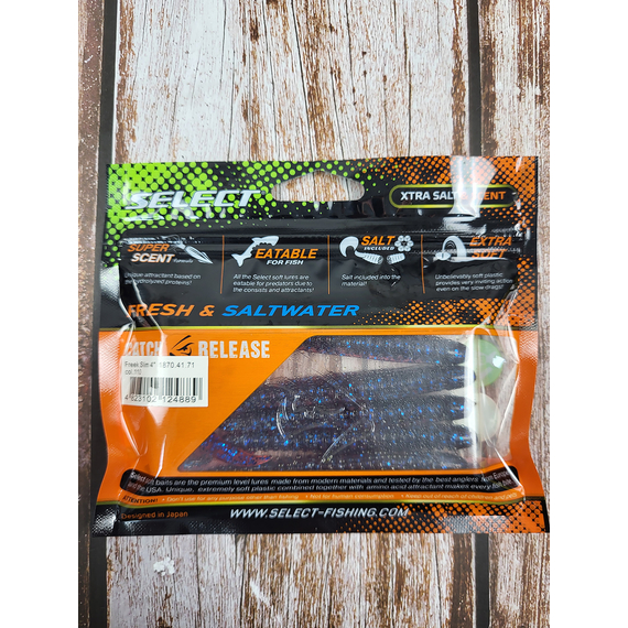 Силікон Select Freek Slim 4" col.110 (5 шт/пак), Довжина силікону: 4.0" (10.16 см), Колір силікону: 110, фото , изображение 4