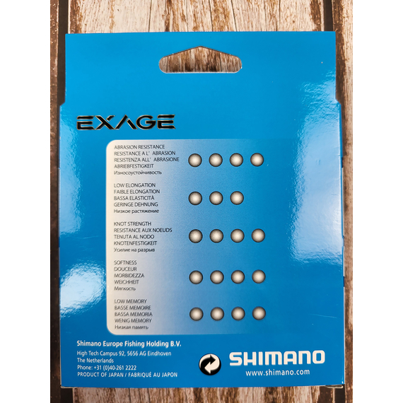 Леска Shimano Exage 300m 0.305mm 7.5kg, Диаметр: 0.305, Размотка: 300m, фото , изображение 4