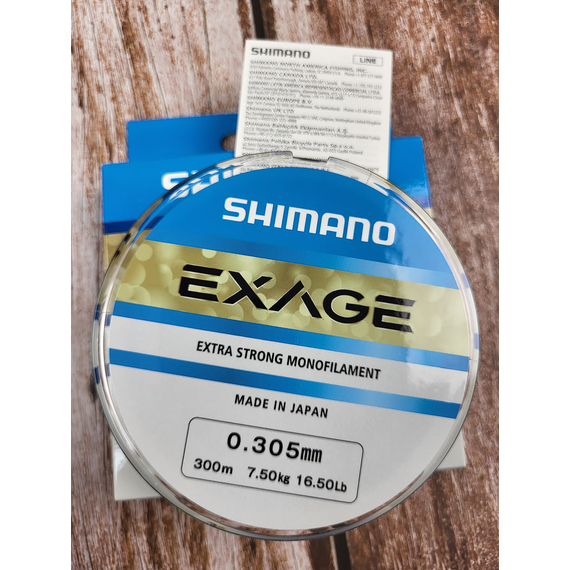 Леска Shimano Exage 300m 0.305mm 7.5kg, Диаметр: 0.305, Размотка: 300m, фото , изображение 5