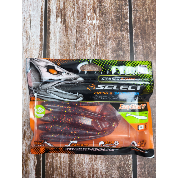 Силикон Select Easy Shad 5" col.003 (5 шт/упак), Длина силикона: 5" (12.7 см), Расцветка силикона: 003, фото , изображение 11