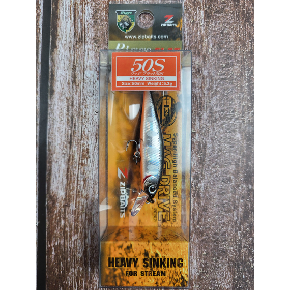 Воблер ZipBaits Rigge Flat 50S, 50mm 5.3g #916WH (0.4-1.1), Размер/Вес: 50mm-S/5.3g, Цвет воблера: #916WH, фото , изображение 2