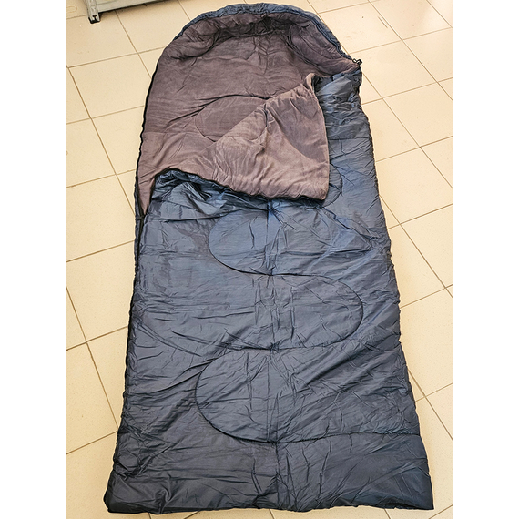 Утеплений спальний мішок FR Com-Fort 3500, 220×90 см, температура: -15…0 °C, колір: dark grey, фото , изображение 3