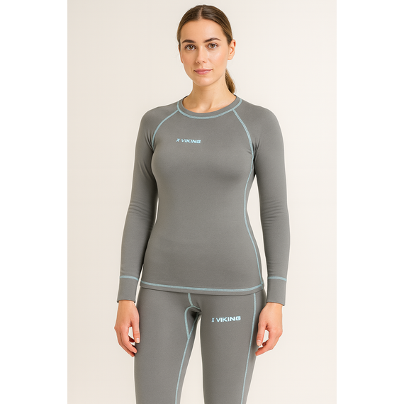 Жіноча термобілизна Viking Frost Line Fleece, розмір XS, колір: light grey, Стать: Жіноча, Розмір: XS, фото 