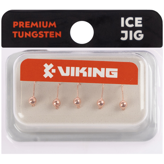 Мормишка вольфрамова Viking Fishing Round 0.19g 2.5mm Cu (5шт), Размер/Вес: 2.5мм/0.19г, Колір мормишки: Cu, фото , изображение 2