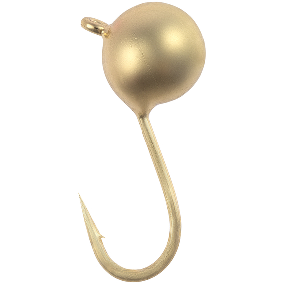 Мормишка вольфрамова Viking Fishing Round 0.19g 2.5mm Gold (5шт), Размер/Вес: 2.5мм/0.19г, Колір мормишки: Gold, фото 